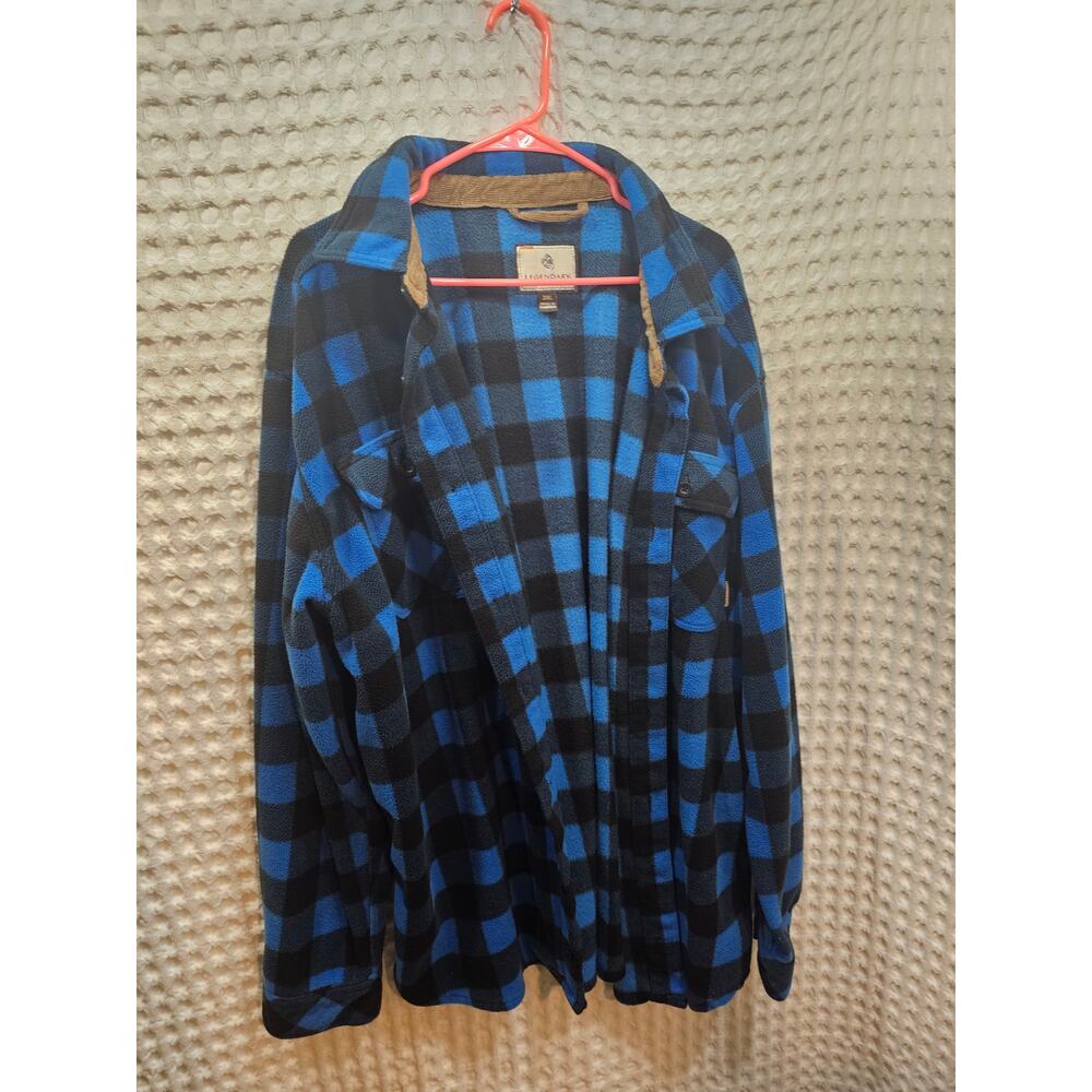 Legendary Whitetails men's fleece size 2XL button down shirt